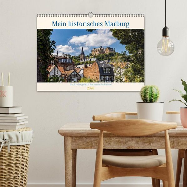 Mein historisches Marburg (Wandkalender 2026 DIN A3 quer), CALVENDO Monatskalender