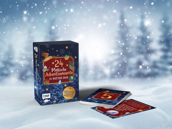 Produktbild: Adventskalender-Kartenset: 24 magische Momente f&uuml;r Harry Potter-Fans