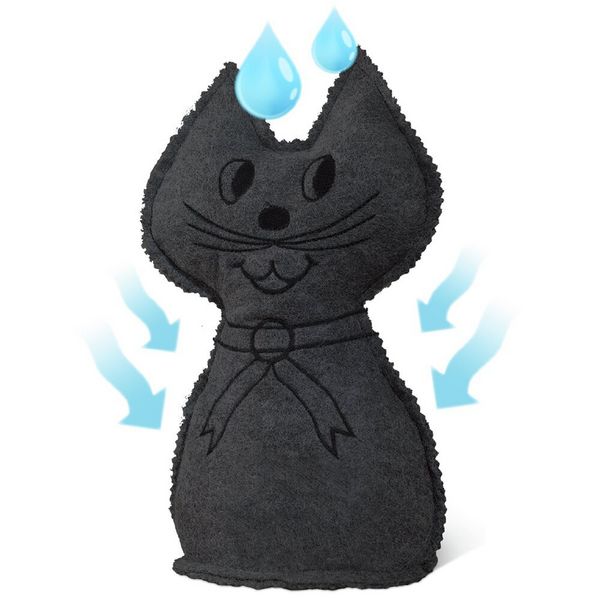 Produktbild: Raumentfeuchter Mod. Katze, 2er Set, schwerer T&uuml;rstopper