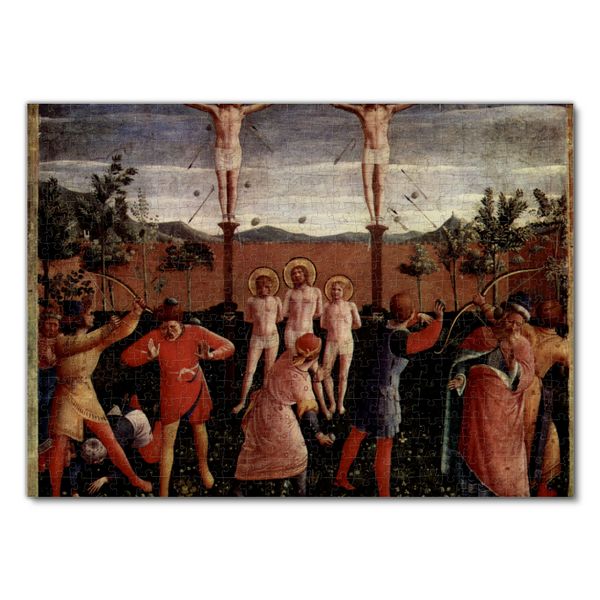 Produktbild: Lais Puzzle Fra Angelico - Martyrium der Heiligen Kosmas und Damian, Erettung von Kreuzigung und Steinigung 500 Teile