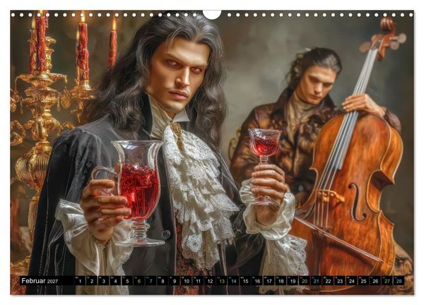 Produktbild: Vampire - Blutdurstige Nachtgestalten (Wandkalender 2027 DIN A3 quer), CALVENDO Monatskalender