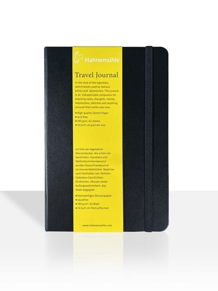 Produktbild: Hahnem&uuml;hle Papier Travel Journal, 13,5 x 21 cm Hochformat, 140 g/m&sup2;