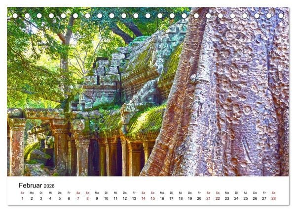 Produktbild: Blickpunkte in Kambodscha (Tischkalender 2026 DIN A5 quer), CALVENDO Monatskalender