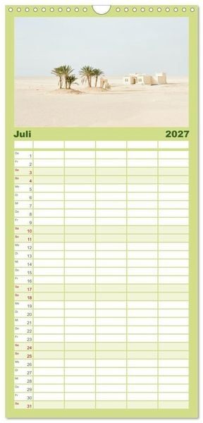 Produktbild: Familienplaner 2027 - &Auml;gypten - Im Land der Pyramiden mit 5 Spalten (Wandkalender, 21 x 45 cm) CALVENDO