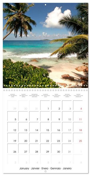 Produktbild: dream beaches - Seychelles (Wall Calendar 2026 12 &times; 12 Inch) CALVENDO 12 Month Wall Calendar