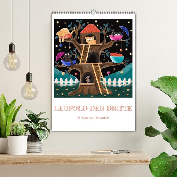 Produktbild: Leopold der Dritte - Ein Kater zum Knuddeln (Wandkalender 2026 DIN A2 hoch), CALVENDO Monatskalender