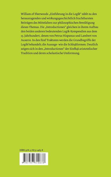 Produktbild: Introductiones in Logicam. Einf&uuml;hrung in die Logik