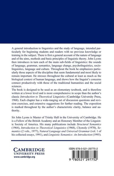 Produktbild: Language and Linguistics