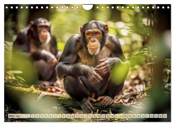Produktbild: Die intelligentesten Tiere - Weltweit (Wandkalender 2027 DIN A4 quer), CALVENDO Monatskalender