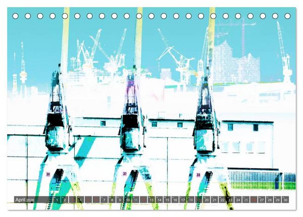 Produktbild: Photo-Art / Hamburg Hafen (Tischkalender 2026 DIN A5 quer), CALVENDO Monatskalender