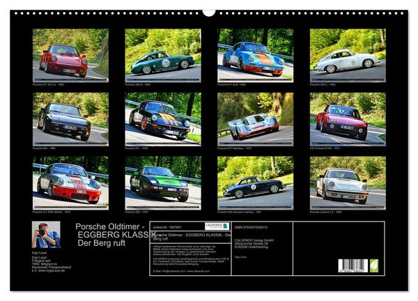 Produktbild: Porsche Oldtimer - EGGBERG KLASSIK - Der Berg ruft (Wandkalender 2026 DIN A2 quer), CALVENDO Monatskalender