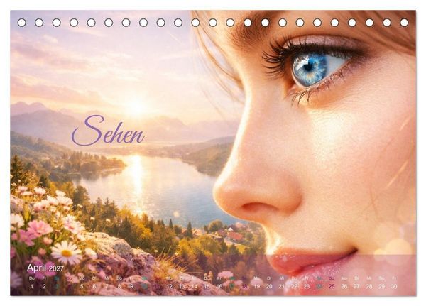 Produktbild: Sinnesmomente - Eine Reise durch die Wahrnehmung (Tischkalender 2027 DIN A5 quer), CALVENDO Monatskalender