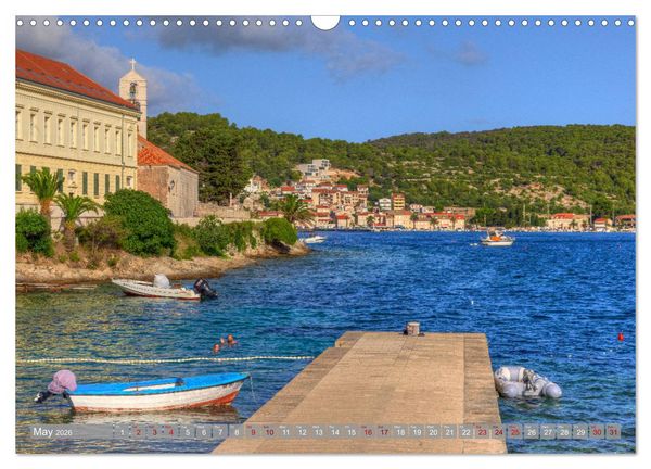 Produktbild: Vis Island Croatia - English Heritage in the Adriatic (Wall Calendar 2026 DIN A3 landscape), CALVENDO 12 Month Wall Calendar