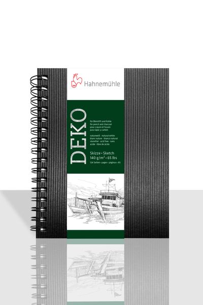 Produktbild: Hahnem&uuml;hle Papier Skizzenbuch Deko, DIN A 5 Hochformat, 140 g/m&sup2;