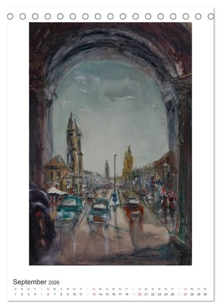 Produktbild: Ein Hauch von Impressionismus &ndash; Aquarelle von Isolde G&auml;nesch (Tischkalender 2026 DIN A5 hoch), CALVENDO Monatskalender