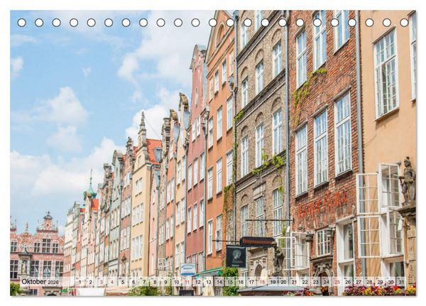 Produktbild: Polnische Dreistadt - Danzig, Gdingen und Seebad Sopot (Tischkalender 2026 DIN A5 quer), CALVENDO Monatskalender