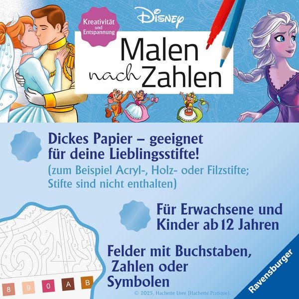 Produktbild: Disney - Malen nach Zahlen: Love Stories