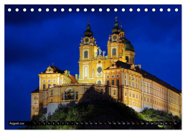 Produktbild: Die Wachau - An der Donau zwischen Melk und Krems (Tischkalender 2026 DIN A5 quer), CALVENDO Monatskalender