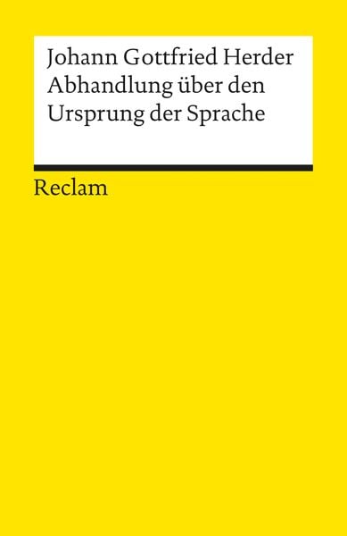 Abhandlung über den Ursprung der Sprache