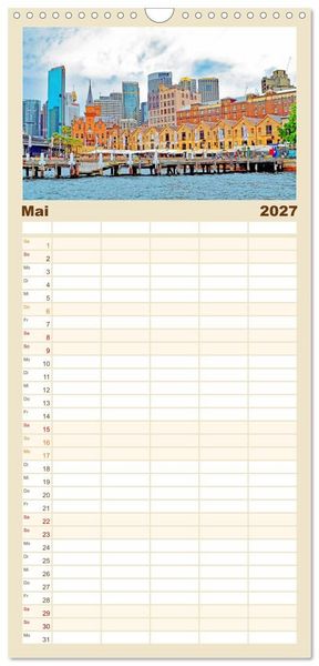 Produktbild: Familienplaner 2027 - Sydney - beeindruckende Metropole mit 5 Spalten (Wandkalender, 21 x 45 cm) CALVENDO