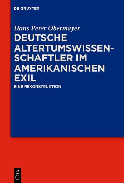 Produktbild: Deutsche Altertumswissenschaftler im amerikanischen Exil