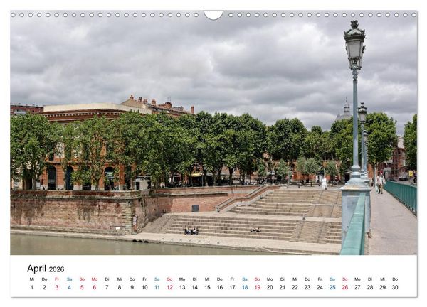 Produktbild: Frankreichs gro&szlig;e St&auml;dte - Toulouse (Wandkalender 2026 DIN A3 quer), CALVENDO Monatskalender