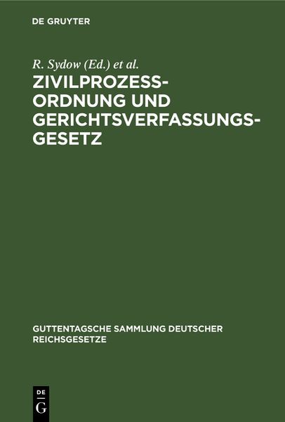 Produktbild: Zivilprozessordnung und Gerichtsverfassungsgesetz