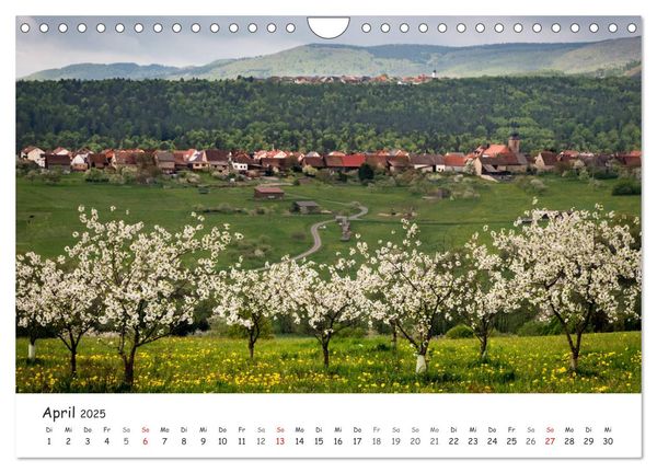 Dörfer in schöner Landschaft (Wandkalender 2025 DIN A4 quer), CALVENDO Monatskalender