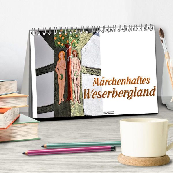 Produktbild: M&auml;rchenhaftes Weserbergland (Tischkalender 2026 DIN A5 quer), CALVENDO Monatskalender