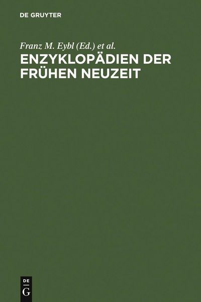 Produktbild: Enzyklop&auml;dien der Fr&uuml;hen Neuzeit