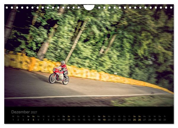 Produktbild: Klassische Motorr&auml;der auf der Piste (Wandkalender 2027 DIN A4 quer), CALVENDO Monatskalender