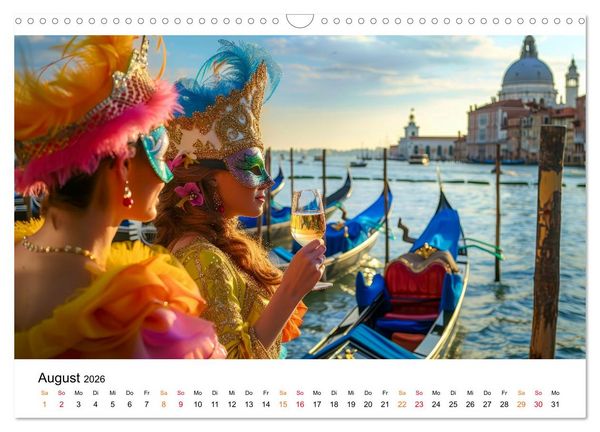 Produktbild: Karneval - sch&ouml;ne Momente weltweit (Wandkalender 2026 DIN A3 quer), CALVENDO Monatskalender
