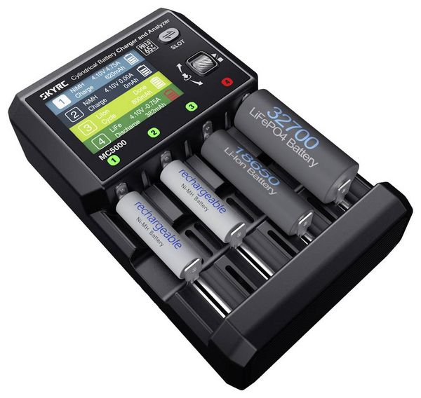 Produktbild: SKYRC MC5000 Ladeger&auml;t LiIon, Li-ion HV, LiFe, NiMH, NiCd, eneloop, NiZn, RAM, LTO, Na-ion Mignon (AA), Micro (AAA), Mini (AAAA)