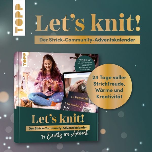 Produktbild: Let's knit! 24 Events im Advent