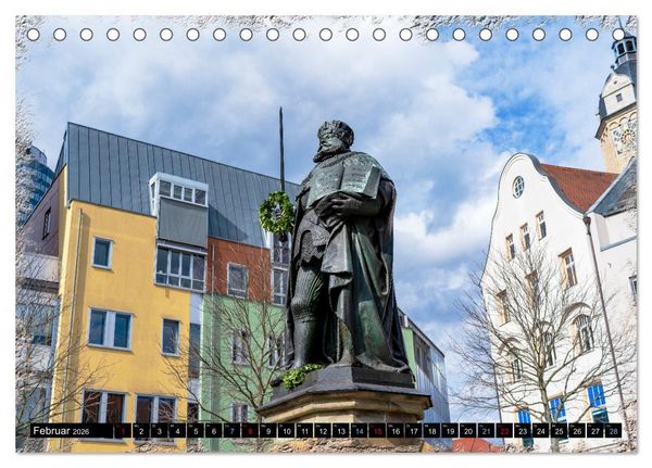 Produktbild: Jena attraktiv (Tischkalender 2026 DIN A5 quer), CALVENDO Monatskalender