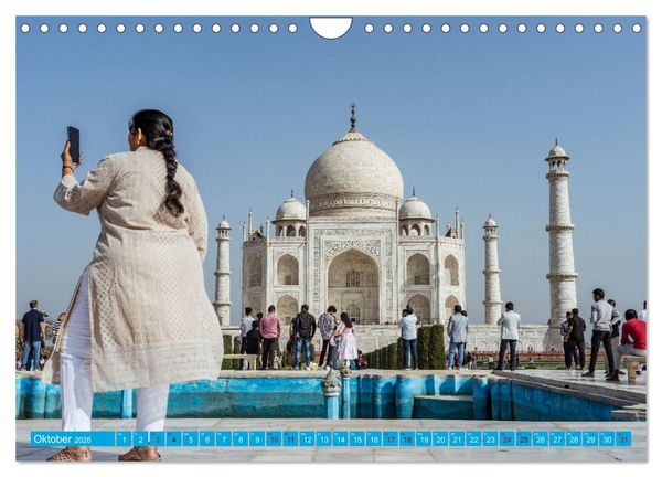 Produktbild: Indien Goldenes Dreieck (Wandkalender 2026 DIN A4 quer), CALVENDO Monatskalender