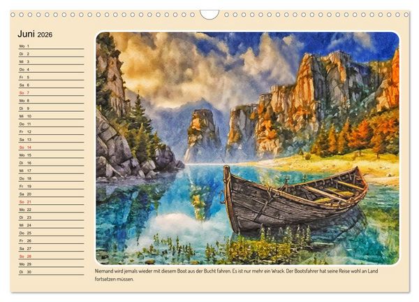 Produktbild: Orte einer M&auml;rchenwelt (Wandkalender 2026 DIN A3 quer), CALVENDO Monatskalender
