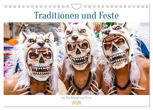 Produktbild: Traditionen und Feste im Hochland von Peru (Wandkalender 2026 DIN A4 quer), CALVENDO Monatskalender