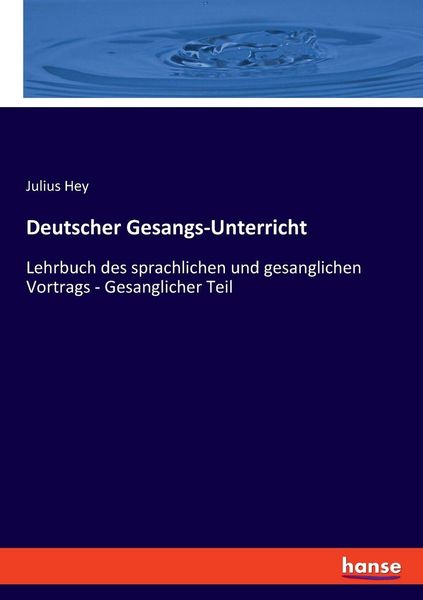 Produktbild: Deutscher Gesangs-Unterricht