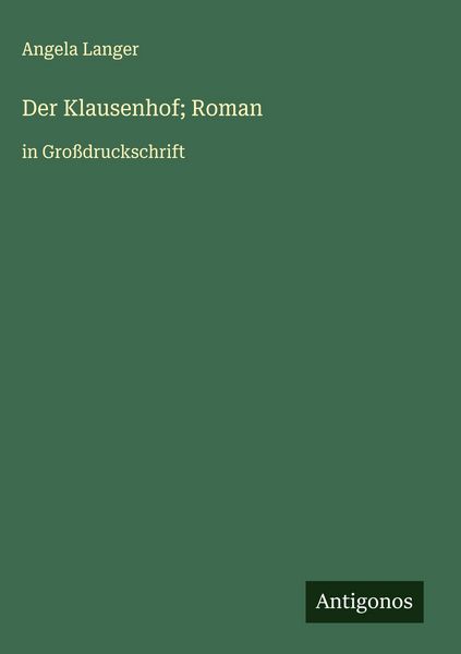 Produktbild: Der Klausenhof; Roman