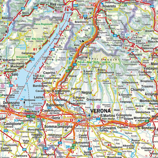 Produktbild: freytag & berndt Stra&szlig;enkarte Italien Nord 1:500.000