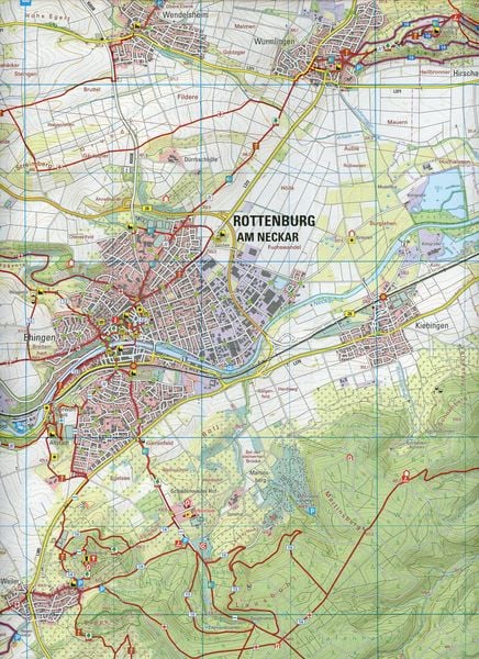 Produktbild: W241 Wanderkarte 1:25 000 Rottenburg am Neckar