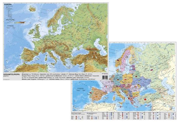 Europa physisch/politisch, Sonstige von Heinrich Stiefel, Stiefel Eurocart