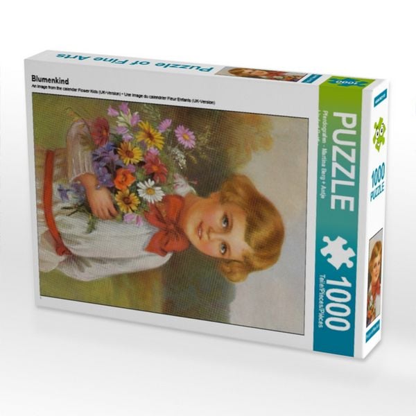 Produktbild: CALVENDO Puzzle Blumenkind | 1000 Teile Lege-Gr&ouml;&szlig;e 64x48cm Foto-Puzzle f&uuml;r gl&uuml;ckliche Stunden
