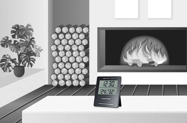 Produktbild: Laserliner AirCheck Clima Luftfeuchtemessger&auml;t (Hygrometer) 1% rF 99% rF