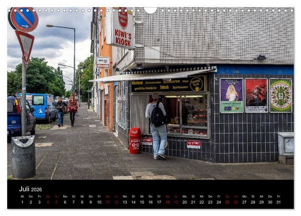 Produktbild: K&ouml;lsche Veedelskultur. B&uuml;dchen, Kioske und Trinkhallen. (Wandkalender 2026 DIN A3 quer), CALVENDO Monatskalender