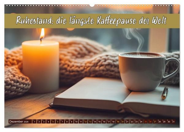 Produktbild: Ruhestand - das Leben neu entdecken (Wandkalender 2026 DIN A2 quer), CALVENDO Monatskalender
