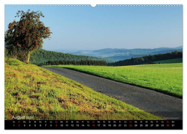 Produktbild: Kreis Siegen-Wittgenstein (Wandkalender 2026 DIN A2 quer), CALVENDO Monatskalender