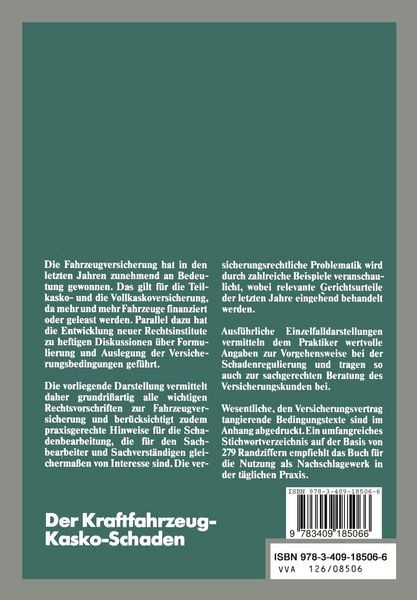 Produktbild: Der Kraftfahrzeug-Kasko-Schaden