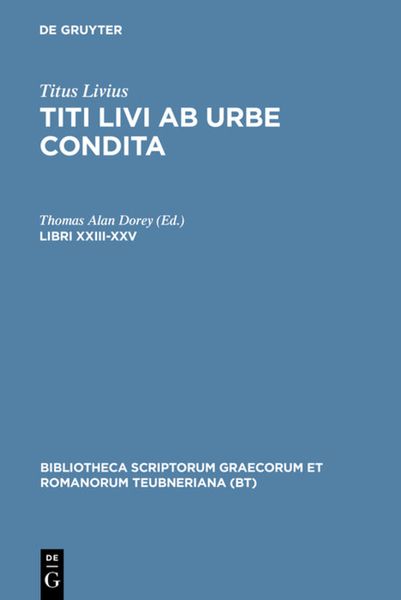 Produktbild: Titus Livius: Titi Livi Ab urbe condita / Libri XXIII-XXV